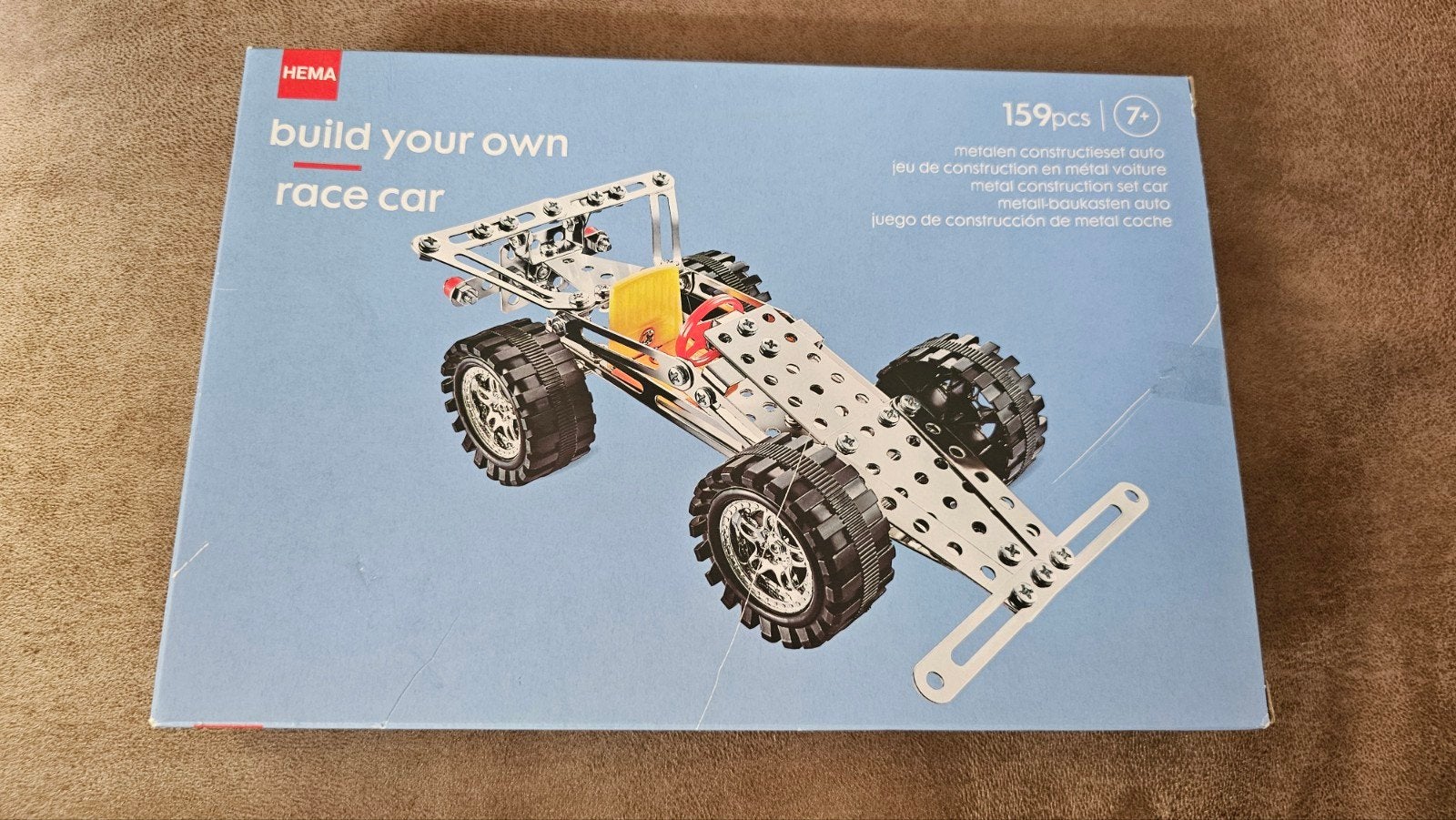 Hema Bouw je eigen raceauto - 159 onderdelen, Ophalen of Verzenden, Nieuw, Bouwen