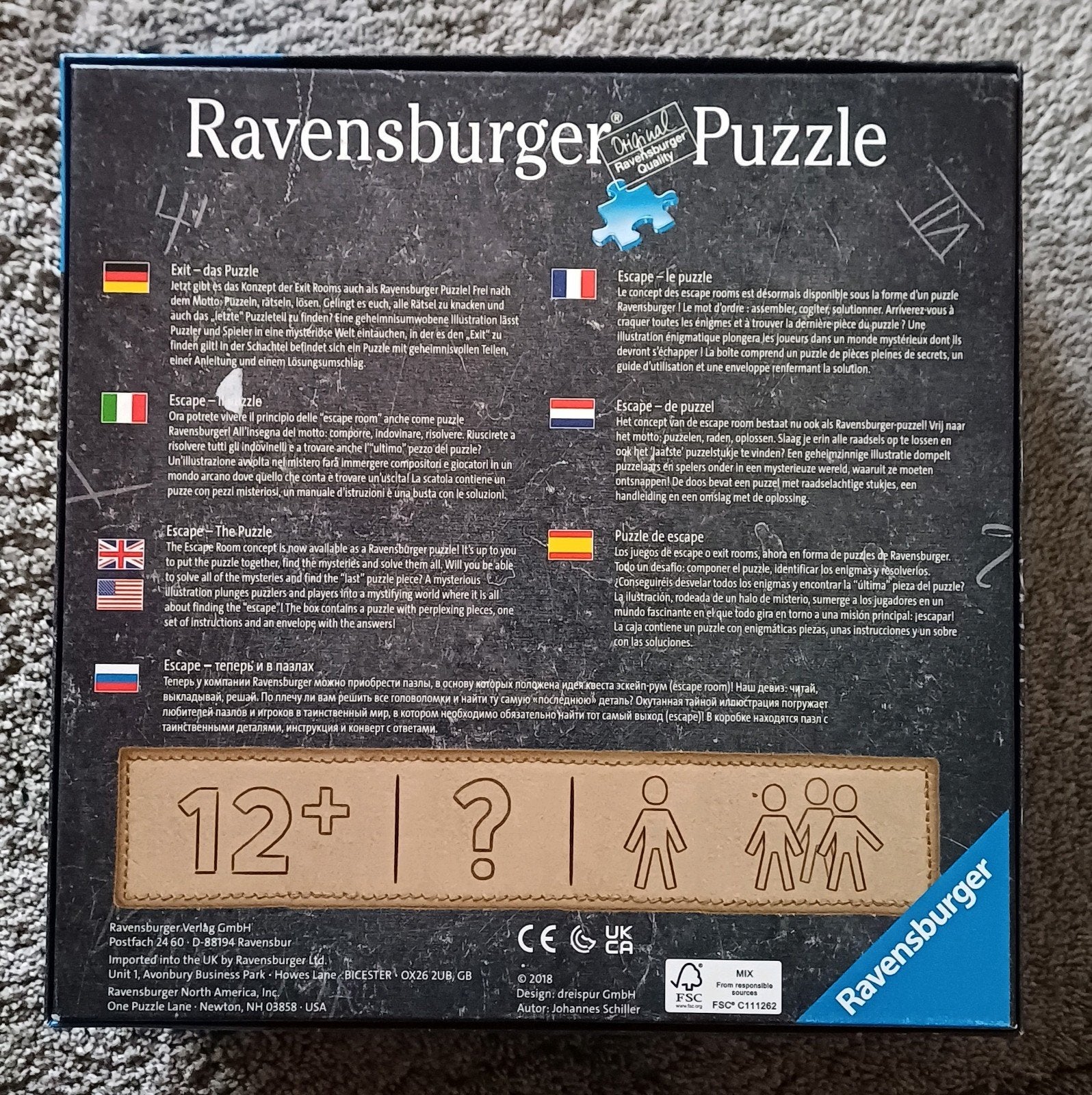 Foto 2 van Ravensburger escape puzzel eenhoorn
