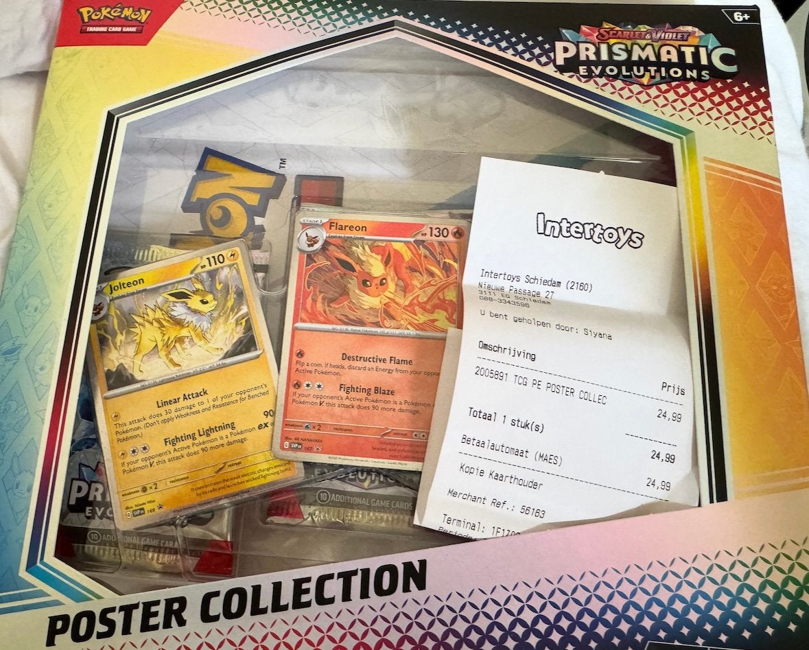 Pokemon poster collection prismatic evolution Rotterdam, Hobby en Vrije tijd, Ophalen, Nieuw