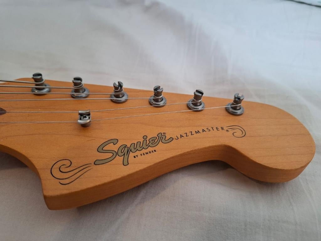 Squier Jazzmaster 40th Anniversary elektrische gitaar., Ophalen, Zo goed als nieuw, Solid body, Fender
