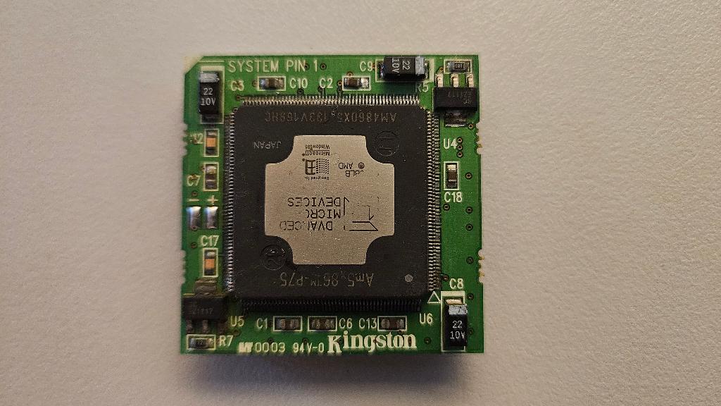 Kingston TC133 AMD 5x86-133 P75 PGA-168, Computers en Software, Ophalen of Verzenden, Kingston