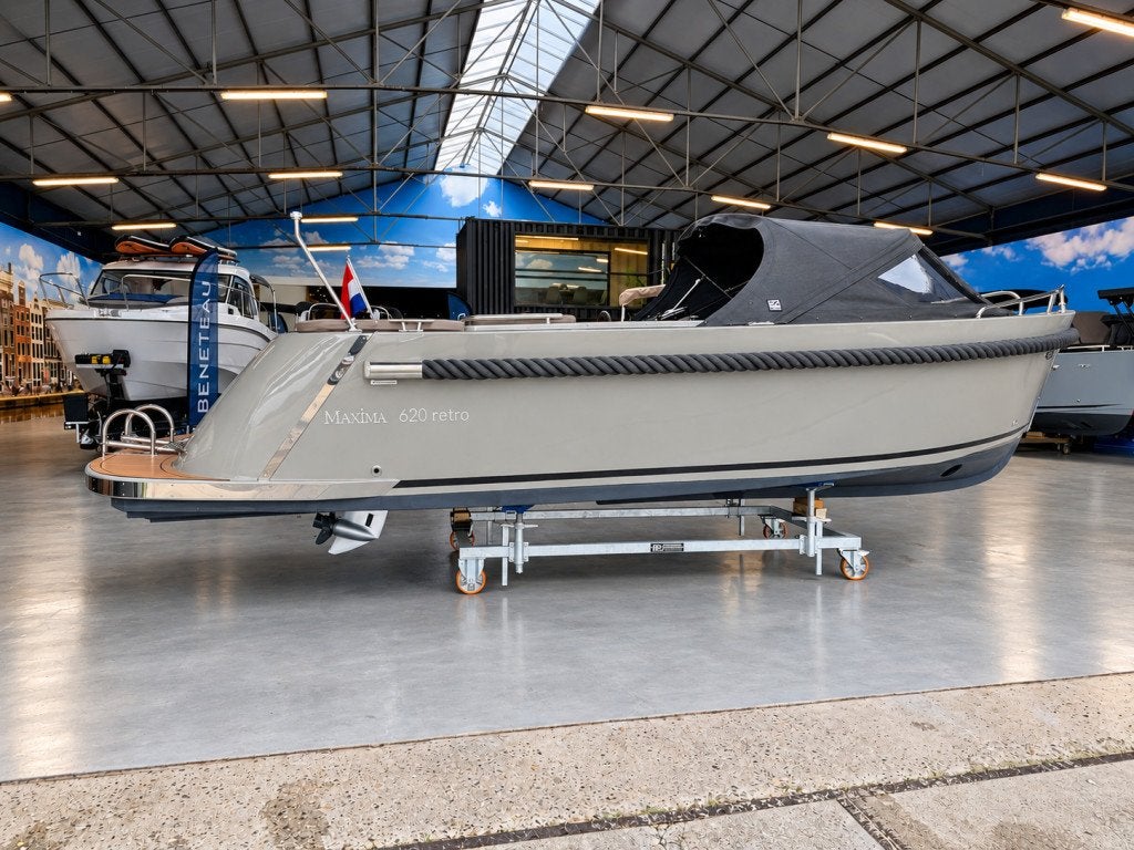 Maxima 620 retro MC | 60pk Honda | boegsch. Koelkast., Watersport en Boten, Tender, Overige brandstoffen, Nieuw, 6 m