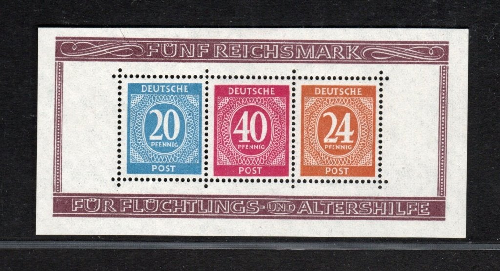 Gealliierte bes.1946 blok 12a ongebr., Ophalen of Verzenden, Overige periodes