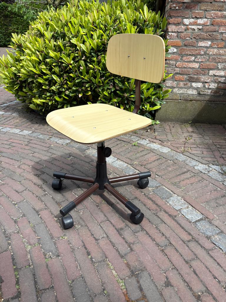 kinderbureaustoel - Hout en metaal, Ophalen, Gebruikt, Overige kleuren, Bureaustoel