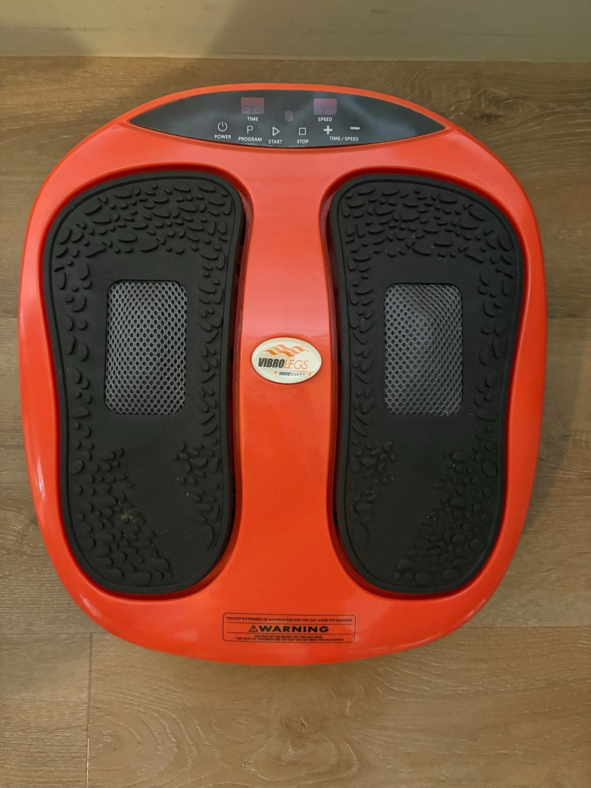 Vibrolegs massage apparaat met adapter en afstandsbediening, Ophalen of Verzenden, Gebruikt, Apparaat
