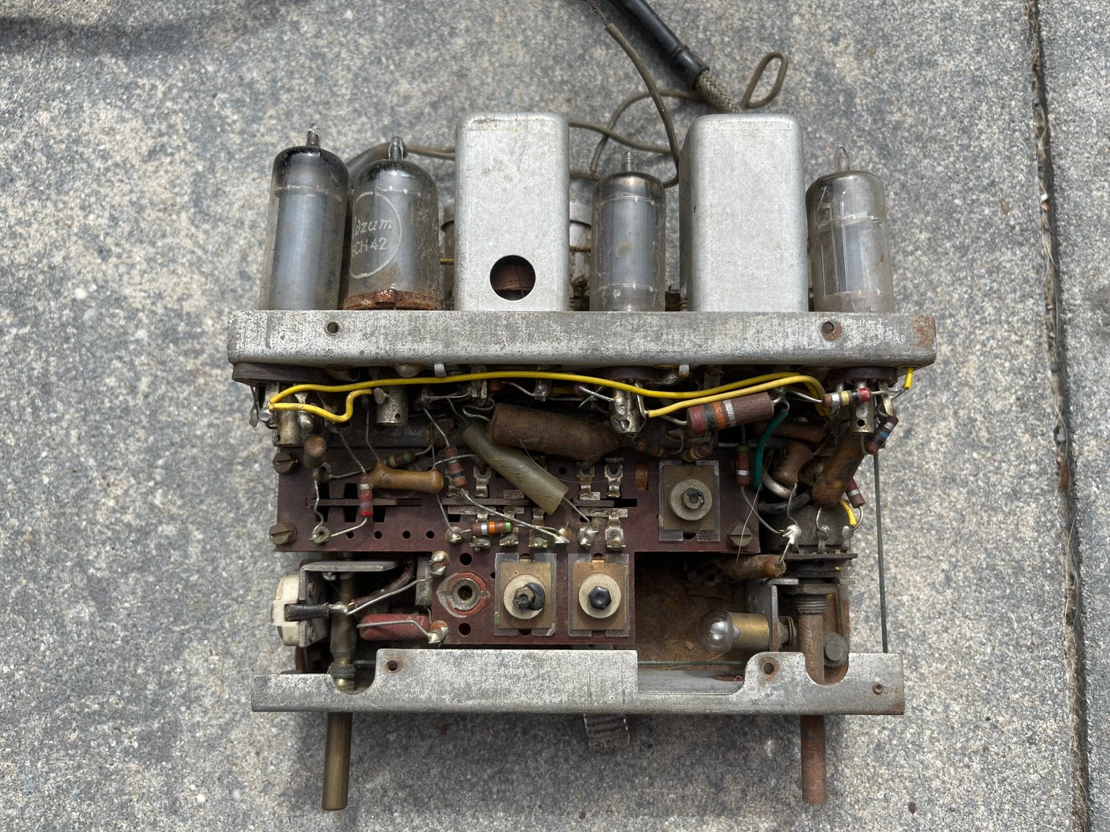 Oldtimer buizen autoradio, Ophalen of Verzenden, Gebruikt