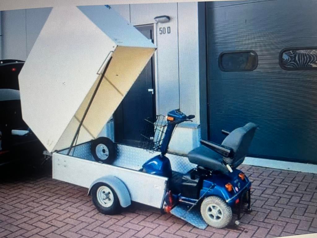 Te huur scootmobiel aanhanger, Diversen, Brommobielen en Scootmobielen, Ophalen, Zo goed als nieuw