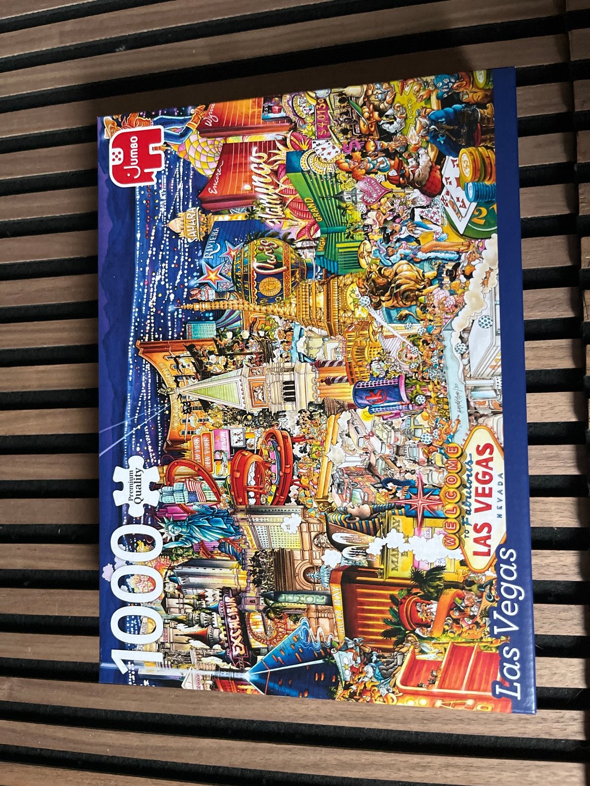 Jumbo Legpuzzel Las Vegas 1000 stukjes, Ophalen, 500 t/m 1500 stukjes, Zo goed als nieuw, Legpuzzel