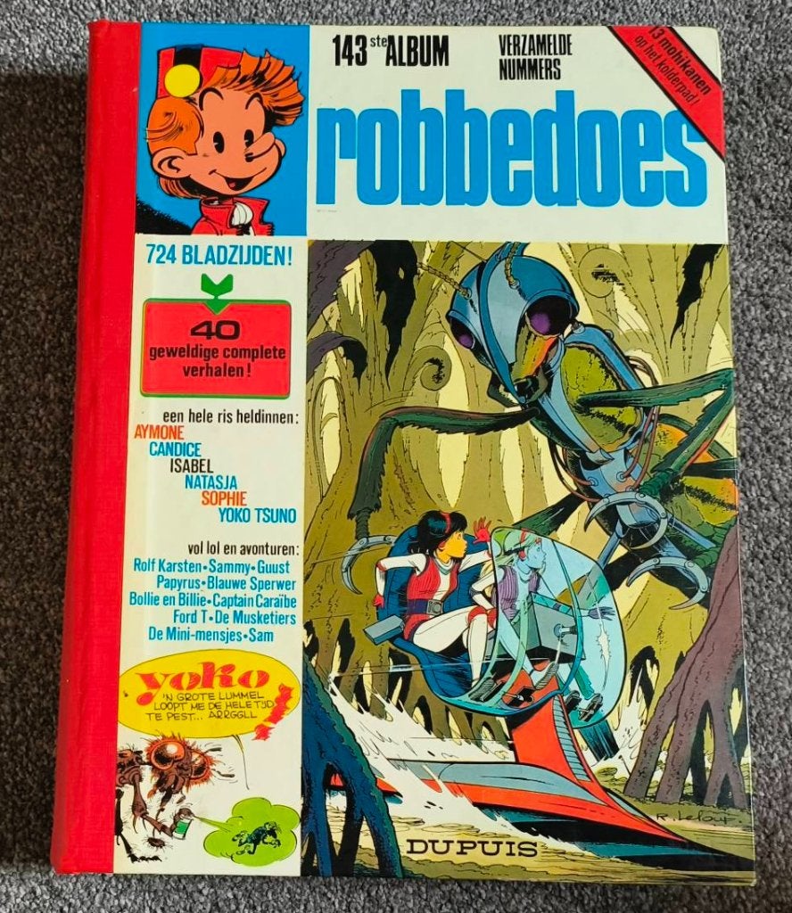 Ingebonden Robbedoes nr.143         1977, Gelezen, Robert Velter, Eén stripboek, Ophalen of Verzenden