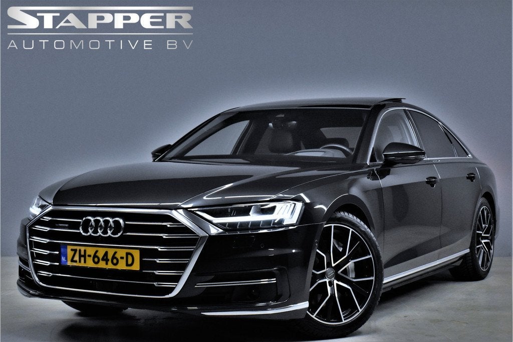 Audi A8 55 TFSI 340pk Quattro Pro Line Plus Pano/B&O/360Came, Auto's, Audi, Gebruikt, 2995 cc, Leder, Bedrijf