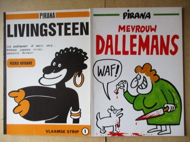 w0250 pirana strips 9x, Boeken, Meerdere stripboeken, Ophalen, Gelezen