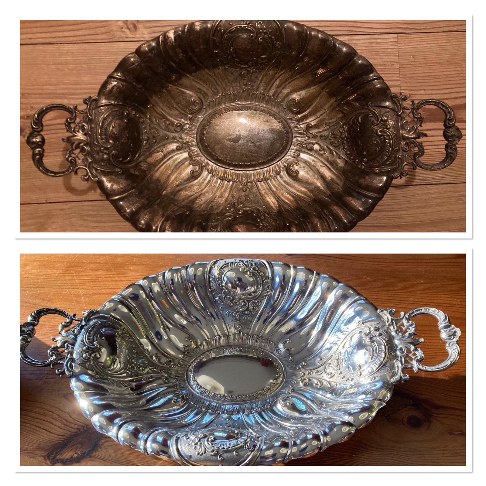 Antieke zilveren schaal met handvatten, WMF, Antiek en Kunst, Ophalen of Verzenden, Zilver