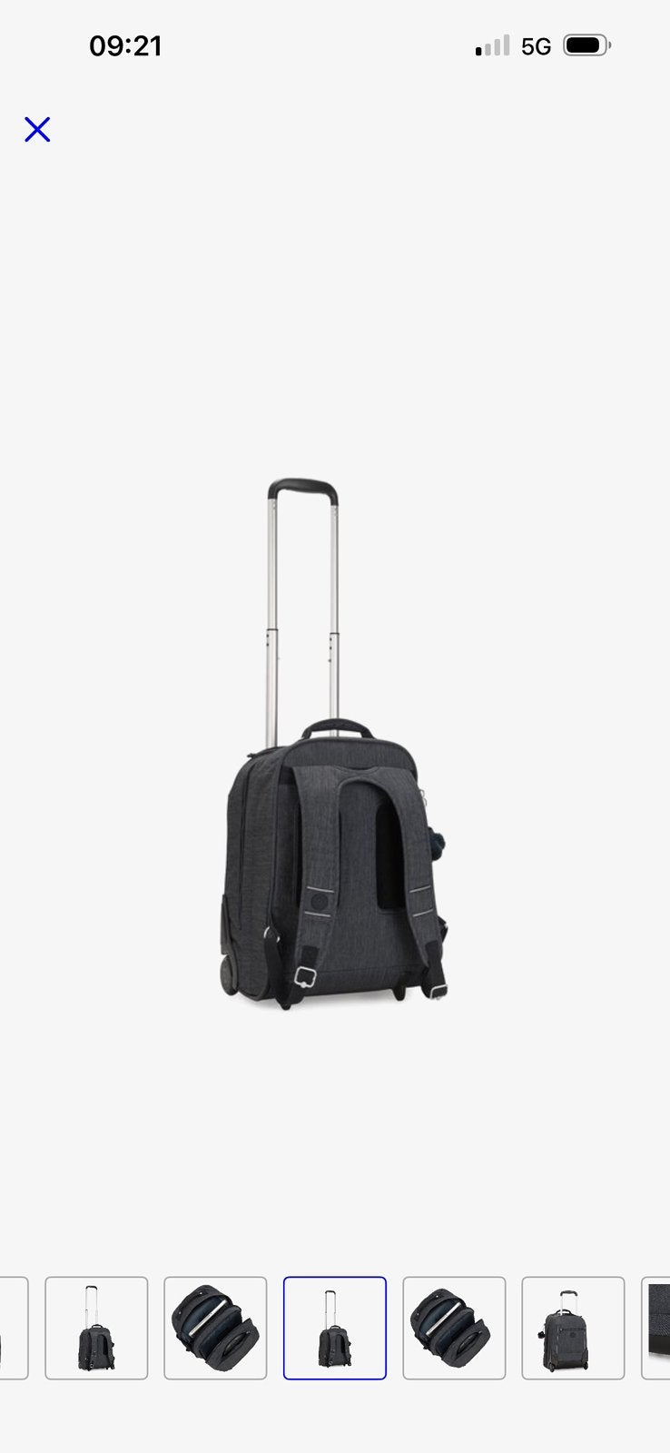 Kipling rugzak met wieltjes, Ophalen, Nieuw, Kipling, 30 tot 45 cm