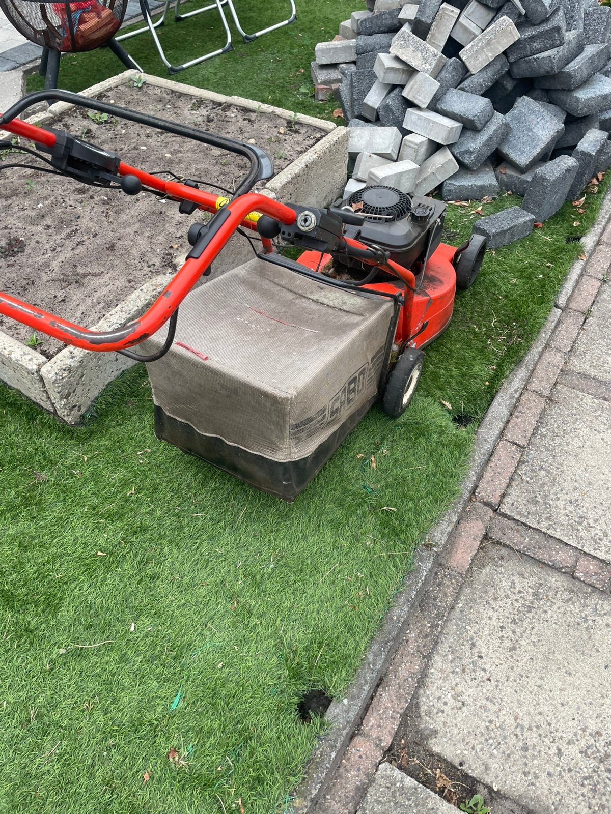 Tekoop goed lopende grass maaier bieden maar, Ophalen, Gebruikt