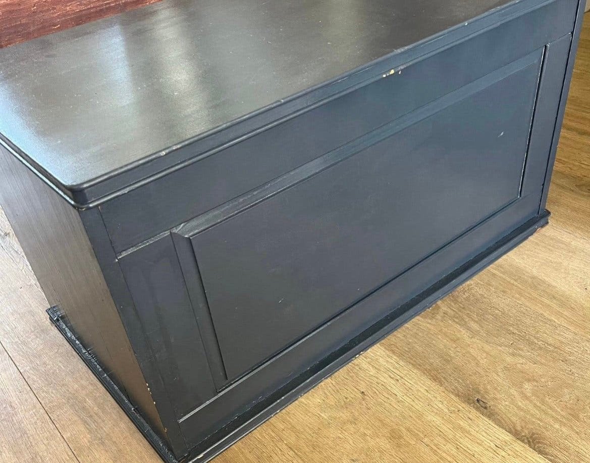 Houten kist grijs, Ophalen, Zo goed als nieuw, 50 tot 100 cm, Minder dan 50 cm