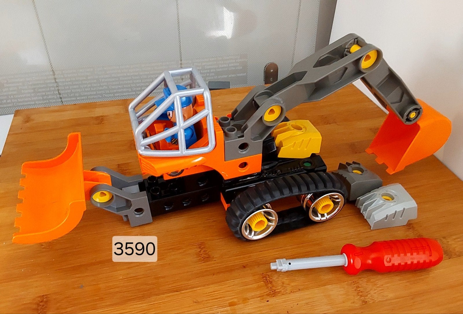 Duplo Toolo Graafmachine met schroevendraaier🦋, Ophalen of Verzenden, Gebruikt
