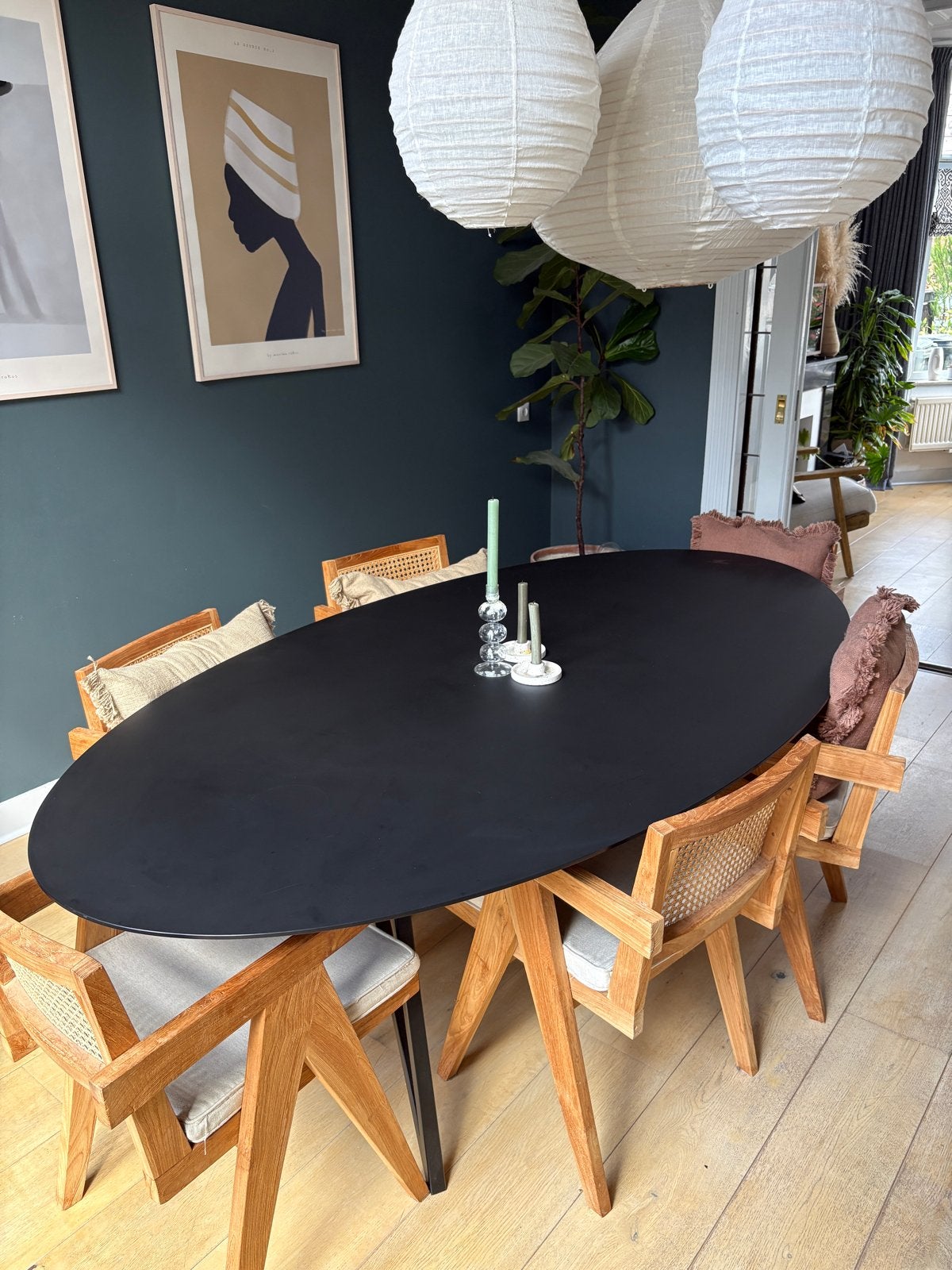 Studio Henk HPL eettafel - 220x120cm, Ophalen, Kunststof, Gebruikt, 100 tot 150 cm