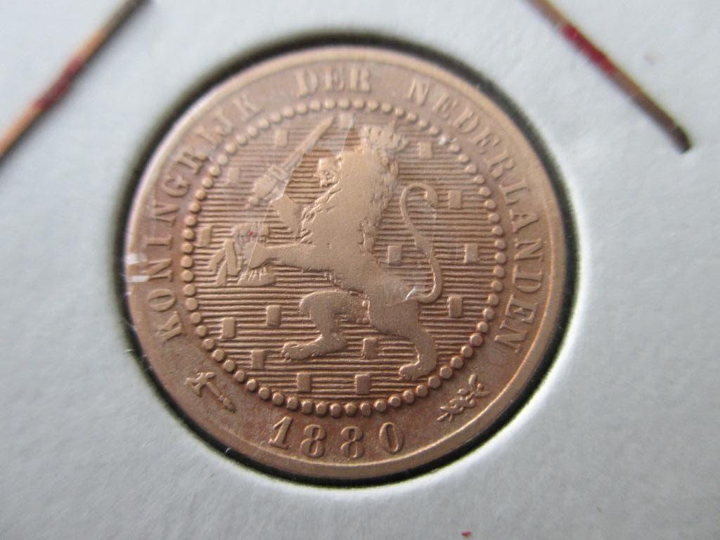 Cent 1880, Ophalen of Verzenden, Koning Willem III, 1 cent, Losse munt