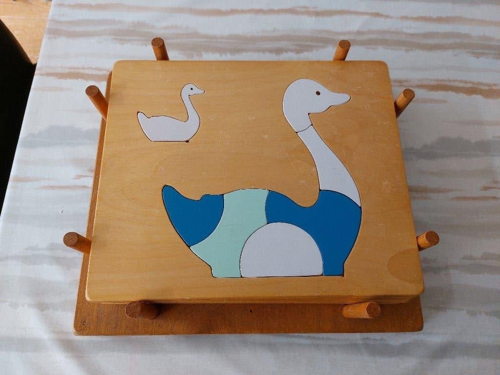 6 leuke houten dieren puzzels, Ophalen, Gebruikt, Van hout, Minder dan 10 stukjes