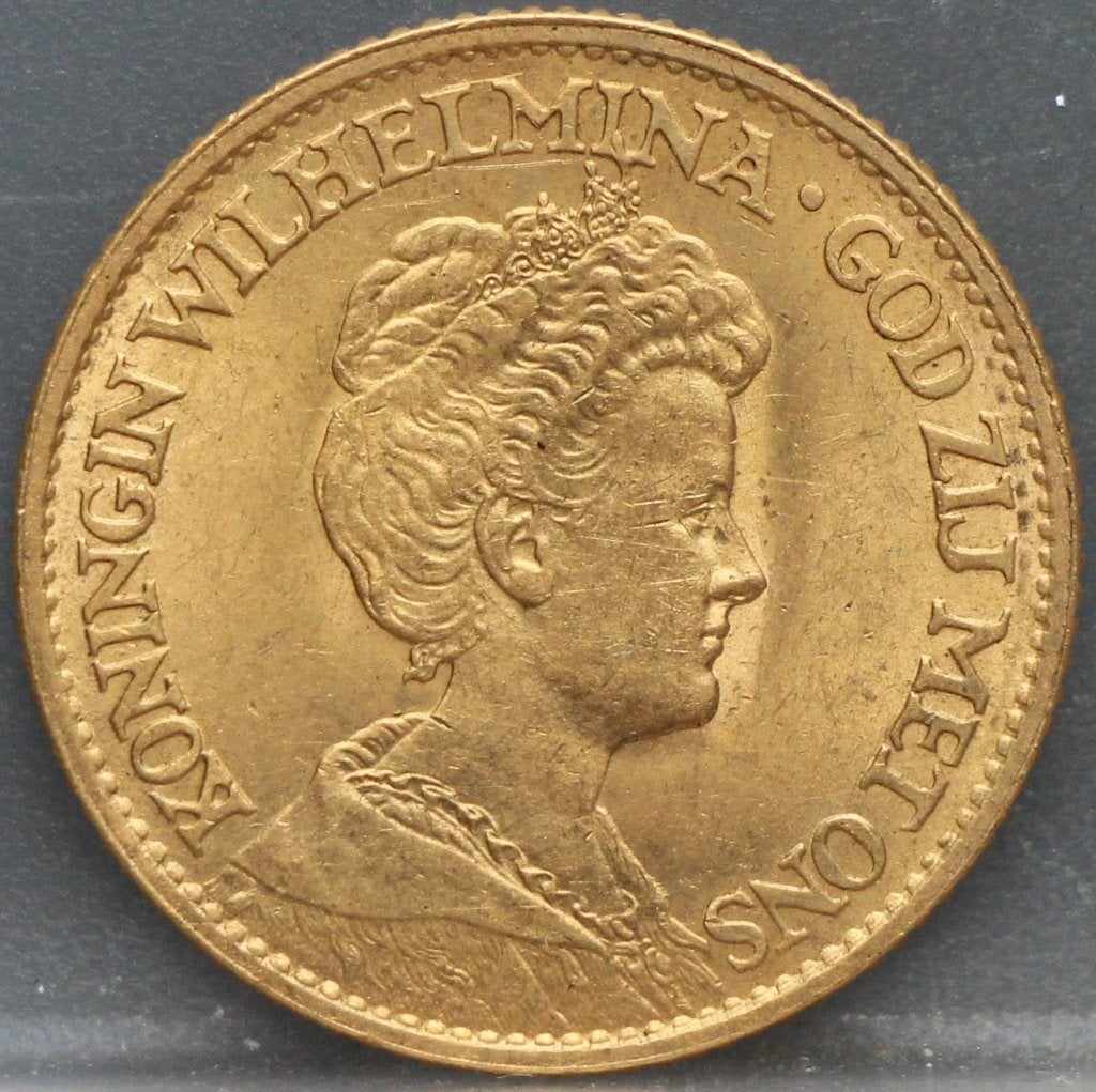 10 gulden 1912 - gouden tientje 1912 Wilhelmina, Koningin Wilhelmina, Losse munt, 10 gulden, Goud