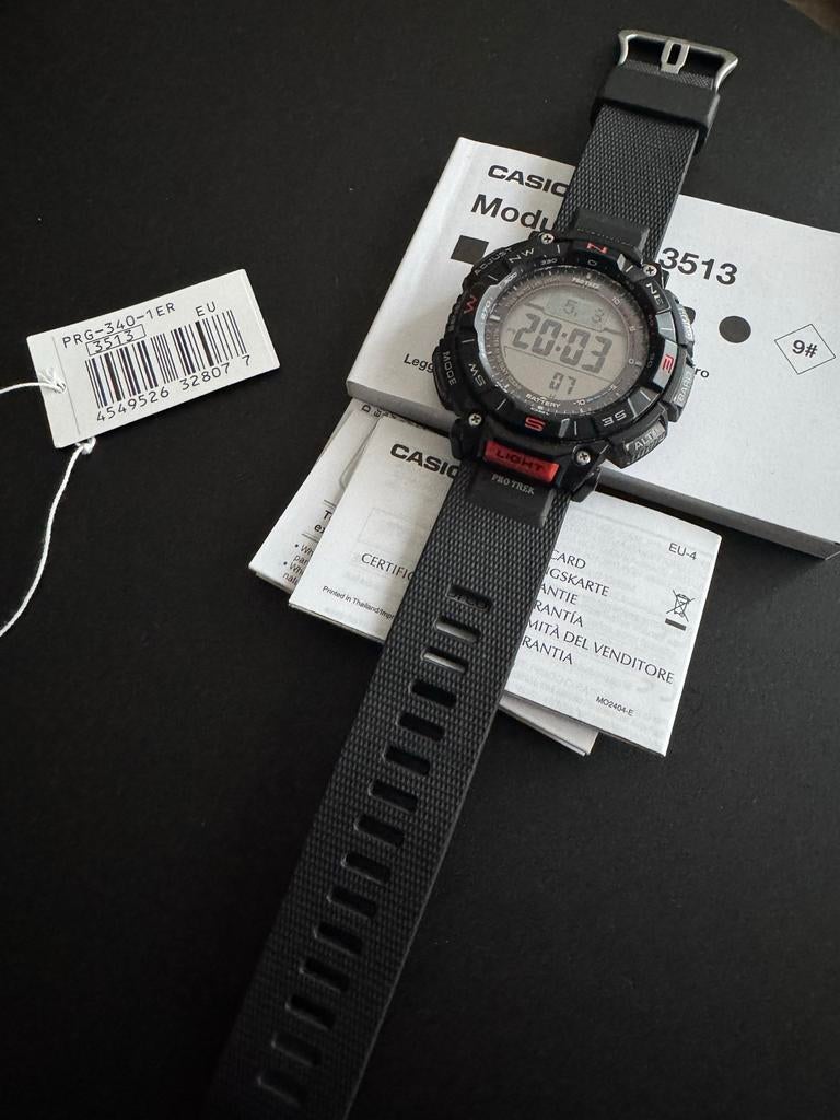 Casio Pro Trek PRG-340-1ER Horloge - Zo goed als nieuw, Ophalen of Verzenden, Zo goed als nieuw