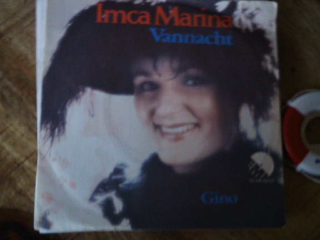 Imca Marina - Vannacht / Gino (Vinyl Single)  29s, 7 inch, Ophalen of Verzenden, Zo goed als nieuw, Beschermende buitenhoes
