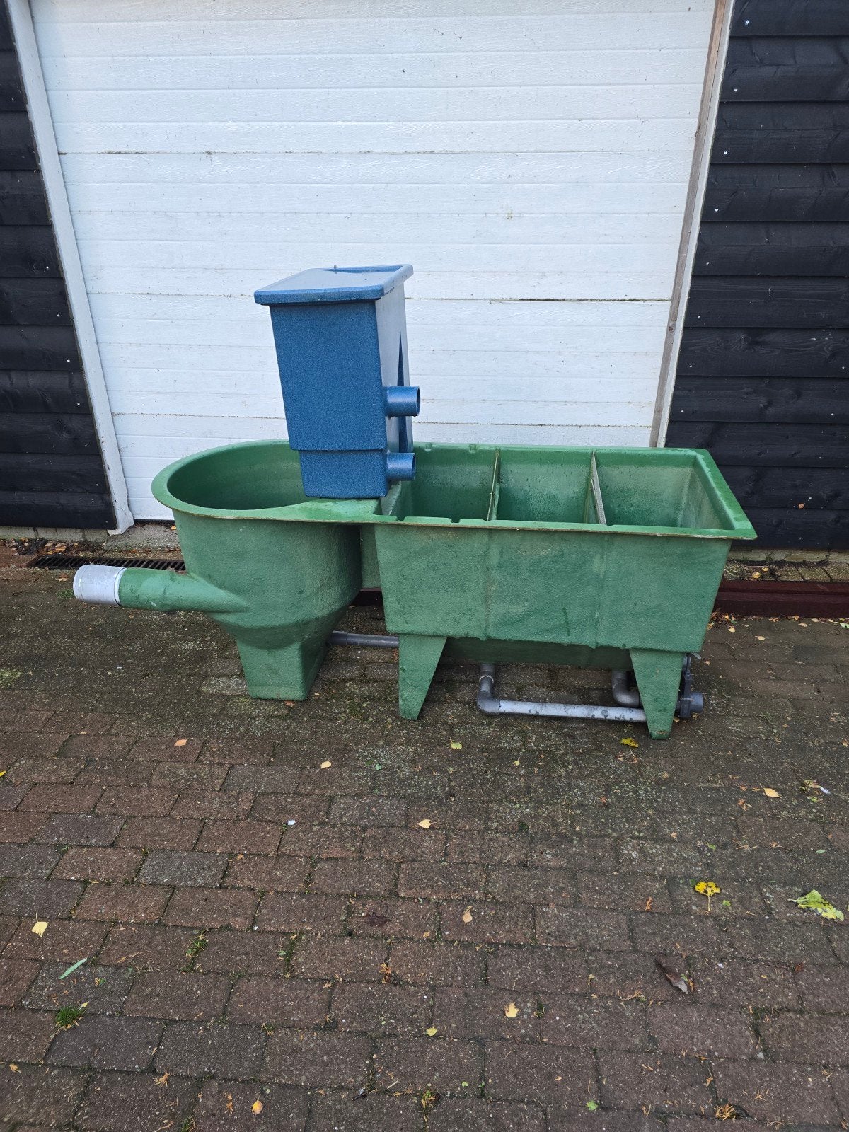 3 kamer filter met vortex en voor filter met zeef, Ophalen, Gebruikt, Vijverfilter