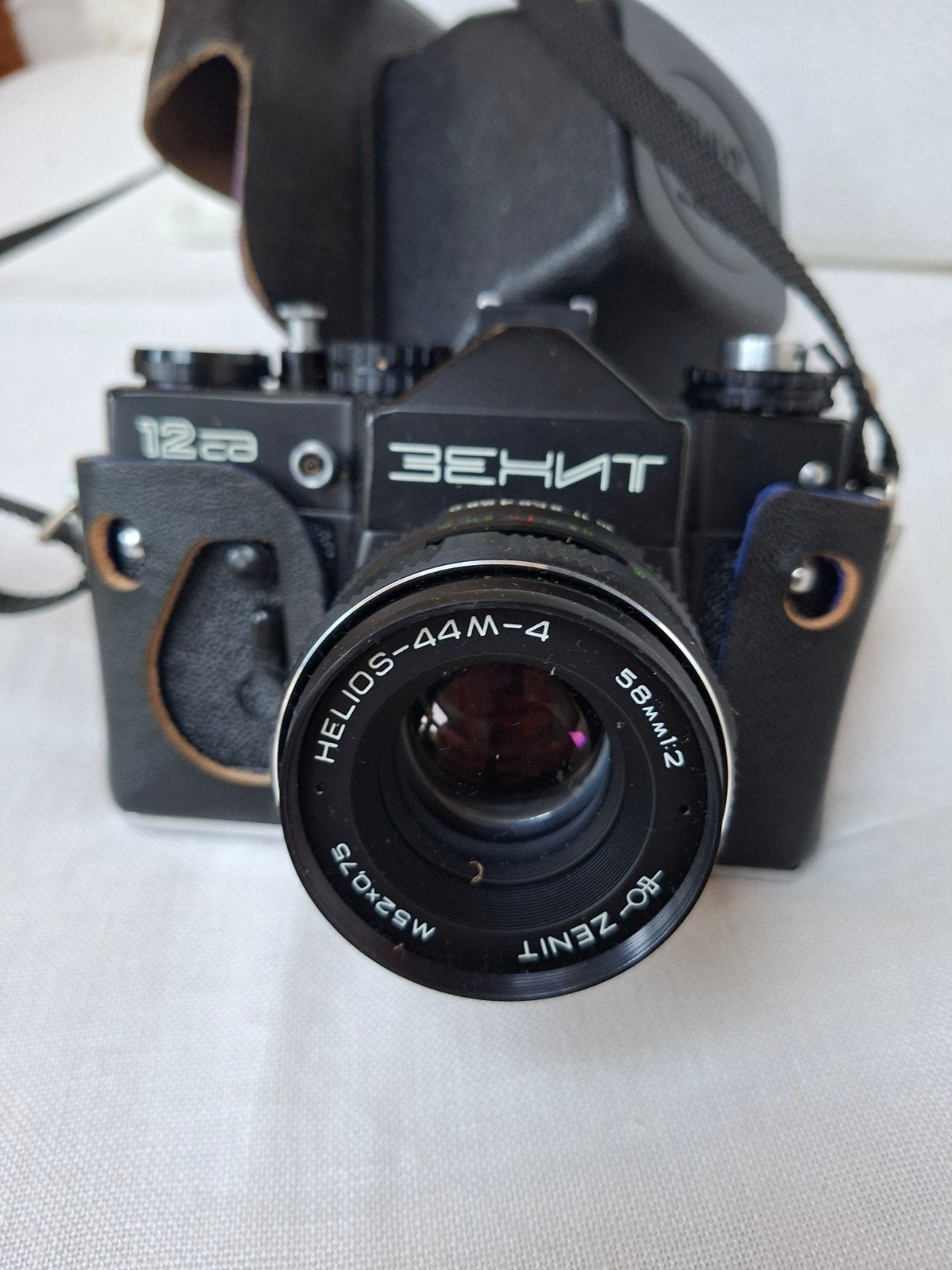 Zenit 12xp spiegelreflexcamera met Helios-44M-4 lens, Audio, Tv en Foto, Ophalen of Verzenden, Gebruikt, Spiegelreflex, Overige Merken
