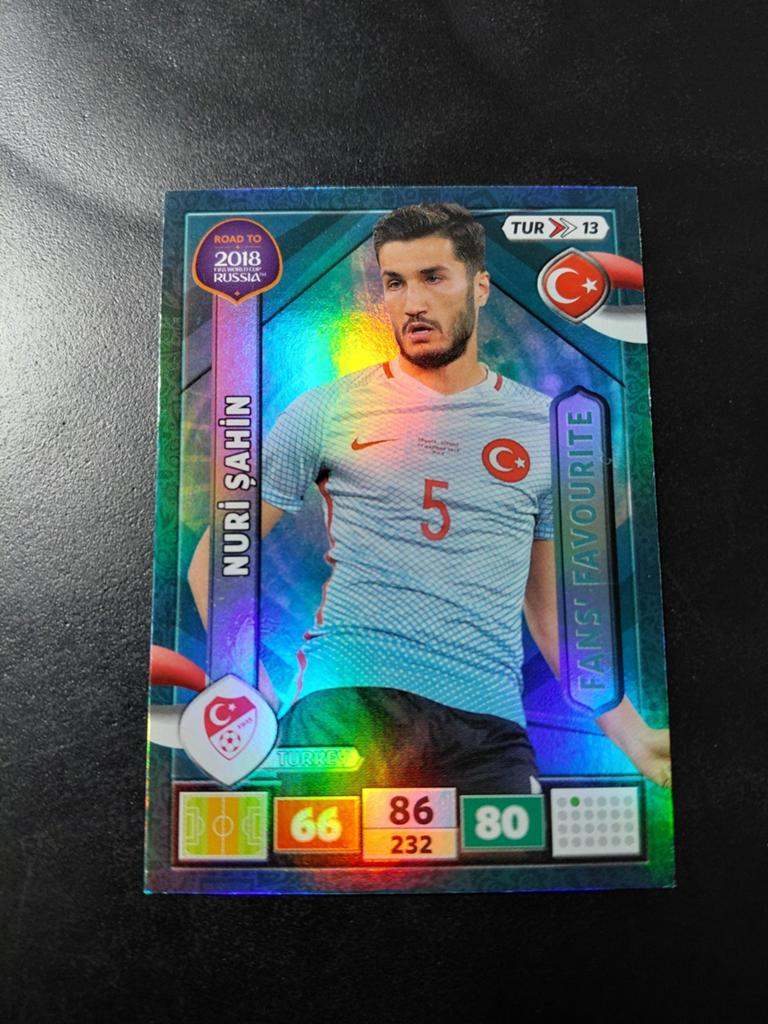 Nuri sahin (turkije) panini wk 2018 fans favourite, Ophalen of Verzenden, Nieuw, Buitenlandse clubs, Poster, Plaatje of Sticker