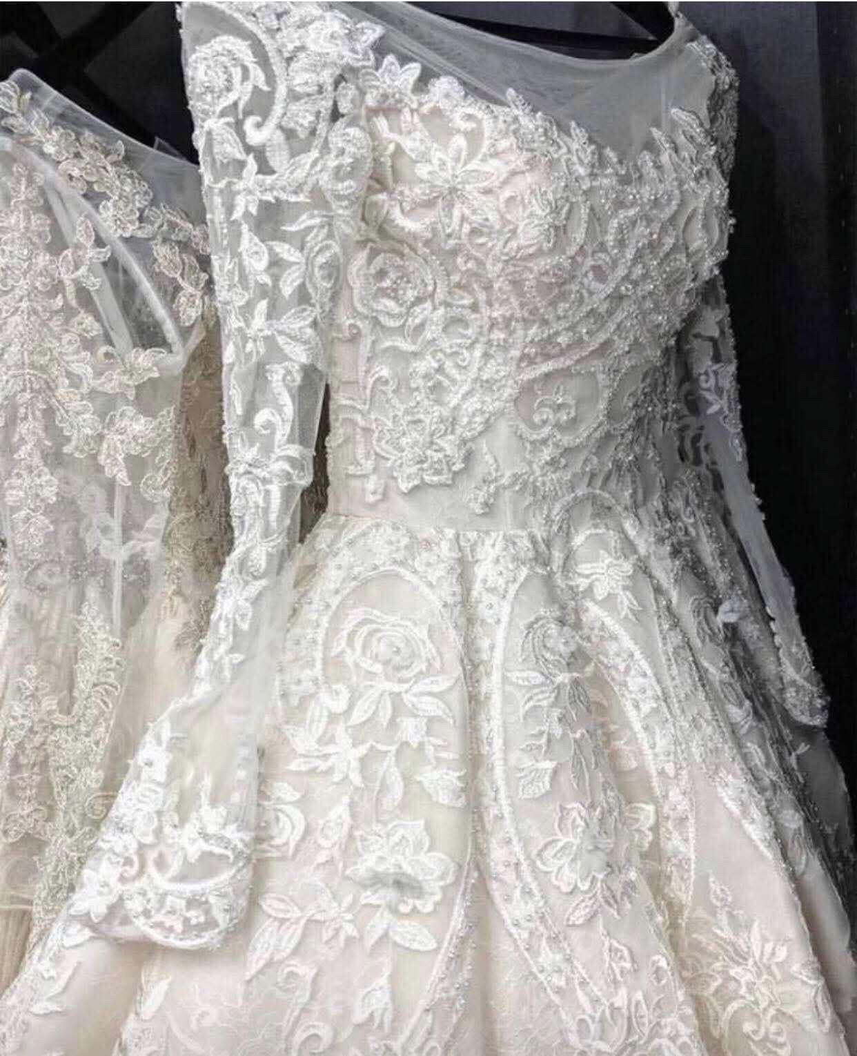 Bruidsjurk trouwjurk mermaid ballroom A line, Ophalen of Verzenden, Zo goed als nieuw, Wit, Trouwjurk