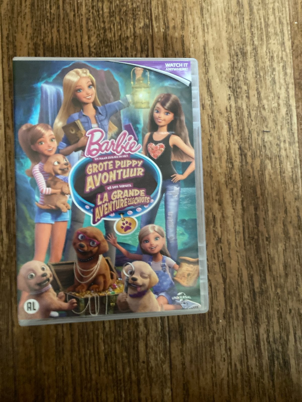 Barbie en haar zusjes in het Grote Puppy Avontuur DVD, Alle leeftijden, Zo goed als nieuw, Familie, Film