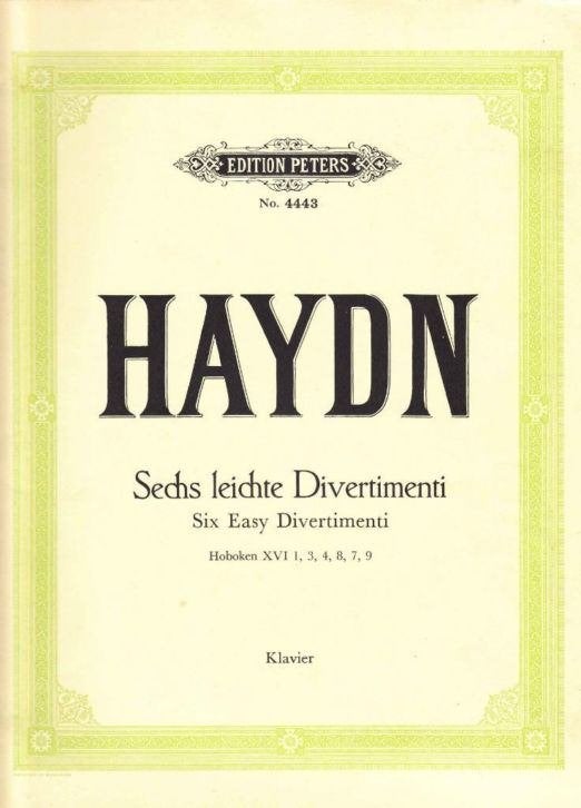 piano-Joseph Haydn: 6 Leichte Divertimenti-ed. Peters-netjes, Gebruikt, Overige genres, Ophalen of Verzenden, Artiest of Componist
