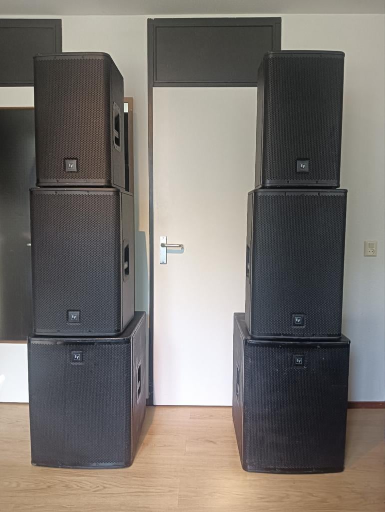 Electro Voice ELX 112, 115 en 118 PA Speakerset ev, Ophalen of Verzenden, 120 watt of meer, Front, Rear of Stereo speakers, Overige merken