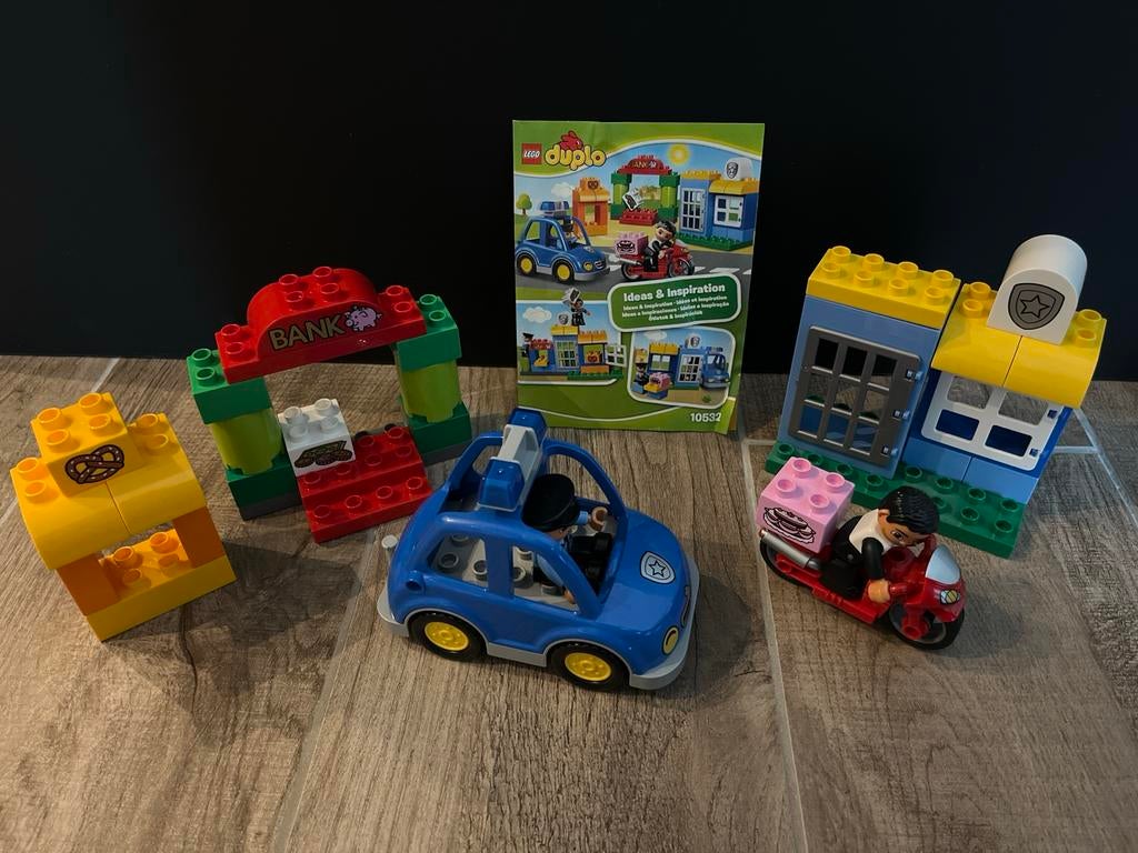 LEGO Duplo Politie Achtervolging 10532 met instructies, Kinderen en Baby's, Speelgoed | Duplo en Lego, City, Ophalen of Verzenden