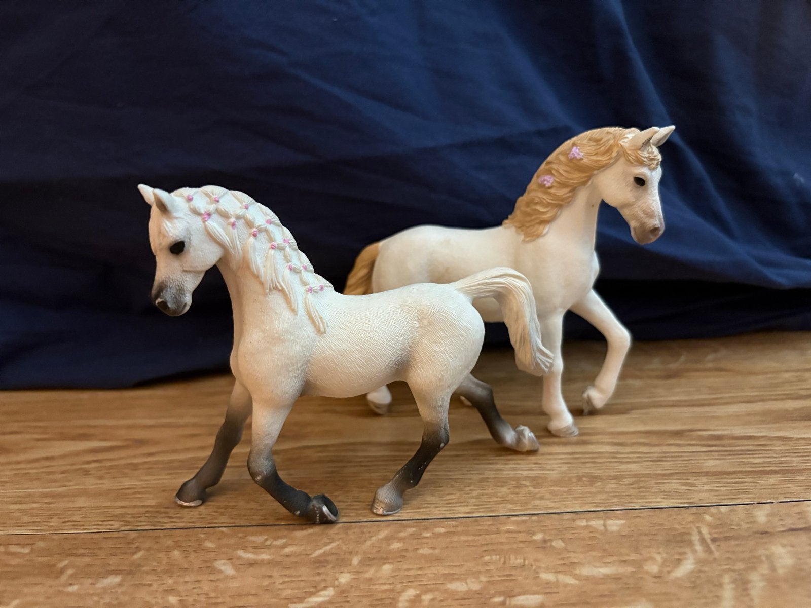 Schleich paarden set met accessoires & ruiter, Ophalen of Verzenden, Gebruikt, Jongen of Meisje