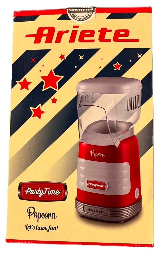 Coca-Cola Ariete retro popcornmachine PartyTime., Ophalen of Verzenden, Nieuw, Zonder timer