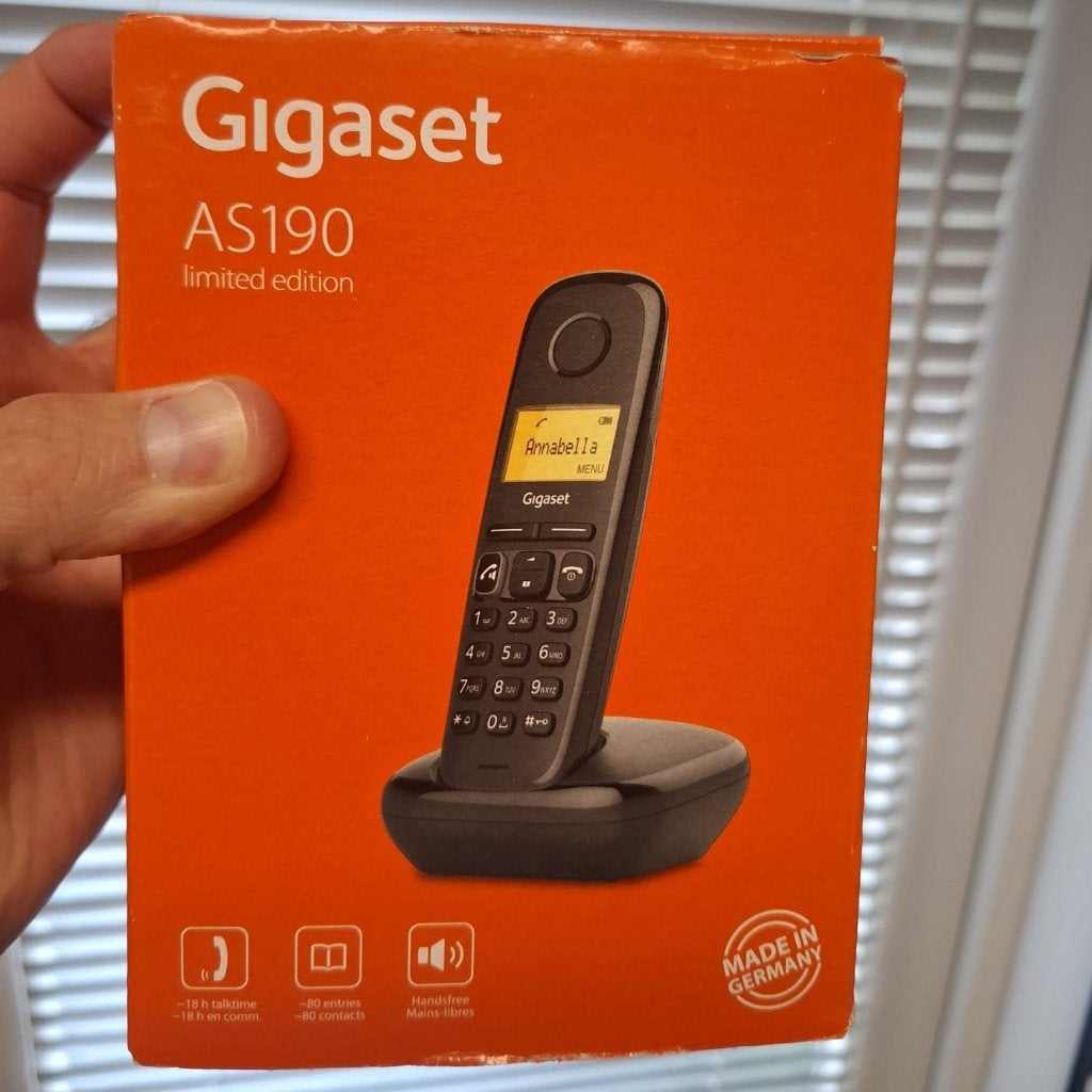 Gigaset AS190 (ongebruikt, nieuw in doos), Ophalen, Nieuw, 1 handset