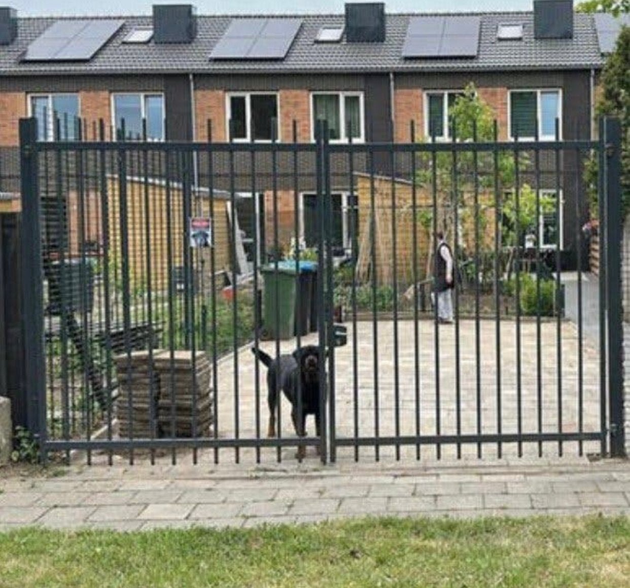 Grote poort in goede staat - 415x250 cm, Met poort, Gebruikt, Overige typen, Ophalen of Verzenden