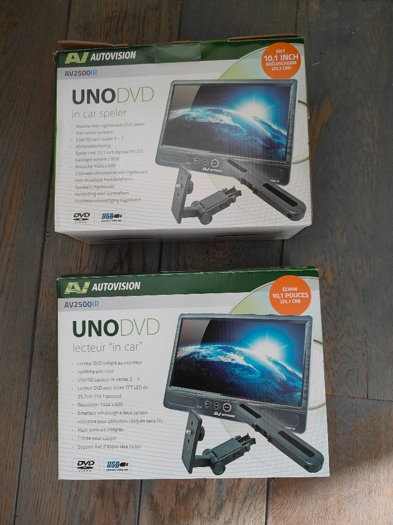 Autovision UNO DVD in car speler - nog 1 compleet in doos, Draagbaar, Zo goed als nieuw, Ophalen, Overige merken