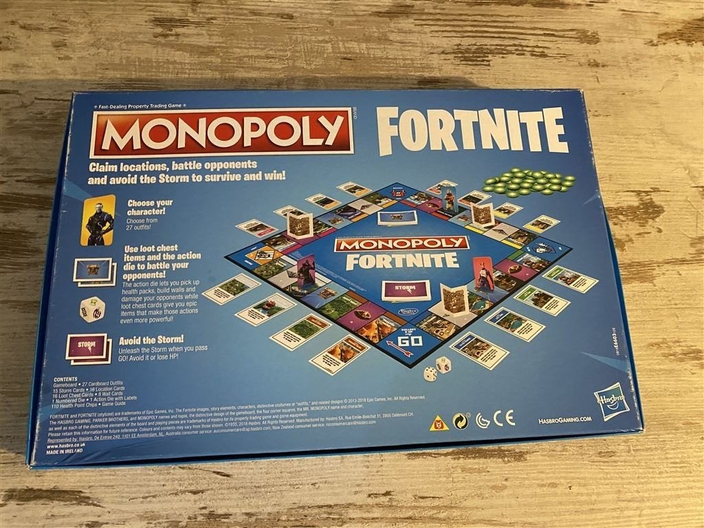Monopoly fortnite editie [s474], Verzenden, Zo goed als nieuw