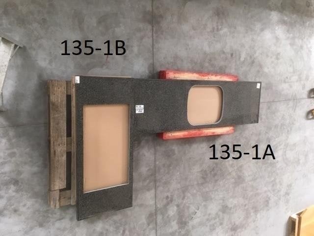 135. Aanrechtblad keukenblad Aanrechtbladen graniet, terrazo, Huis en Inrichting, Keuken | Keukenelementen, Ophalen, 100 tot 150 cm