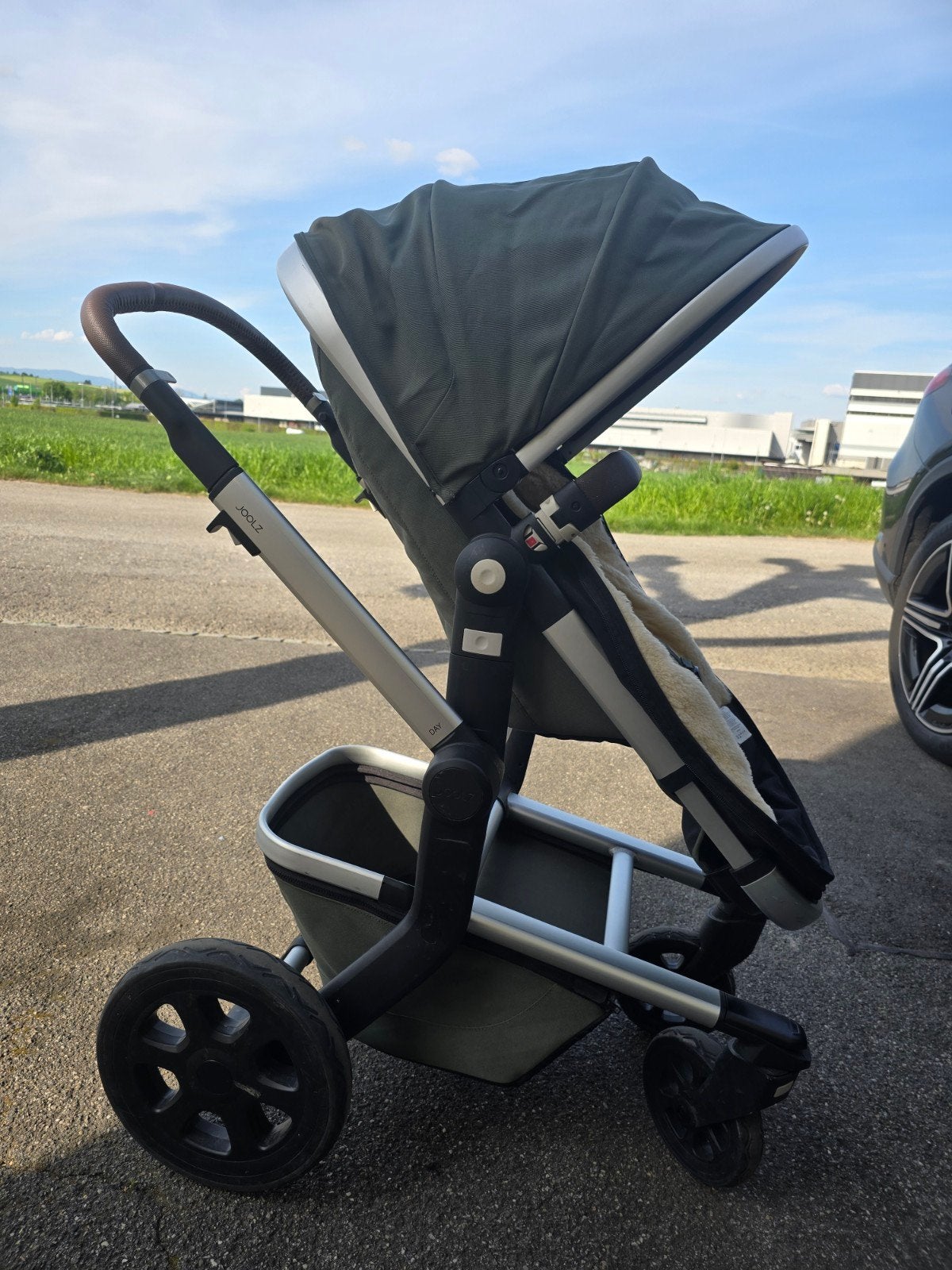 Joolz kinderwagen met accessoires en lamswollen voetenzak, Ophalen, Zo goed als nieuw, Kinderwagen, Overige merken