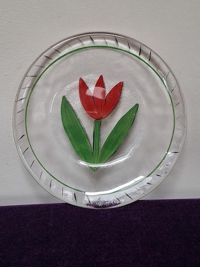 Ulrica Hydman Vallien Kosta Boda Tulp Schaal gesigneerd, Antiek en Kunst, Ophalen of Verzenden