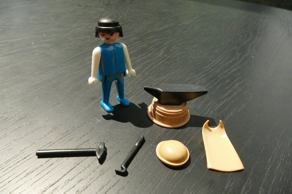 playmobil - smid met aambeeld, Ophalen of Verzenden