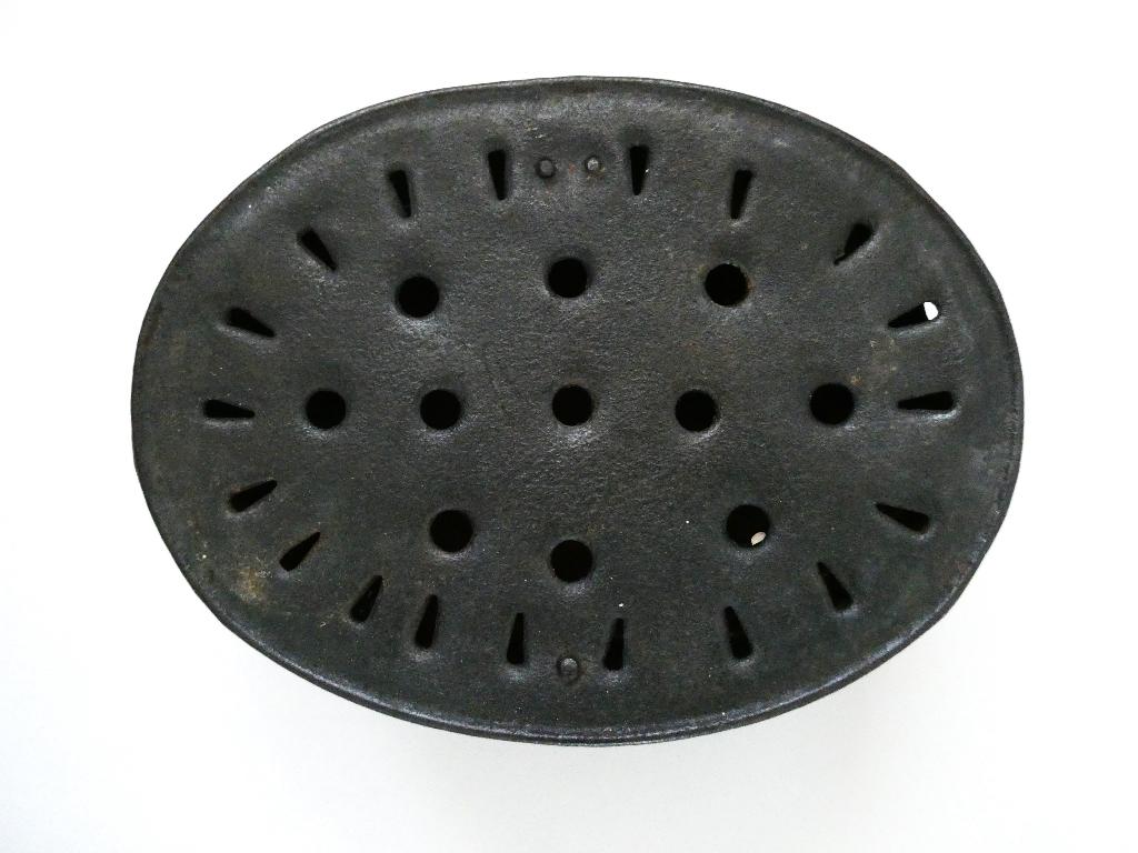 Antieke metalen voetenstoof stoof stoofje, Antiek en Kunst, Ophalen of Verzenden