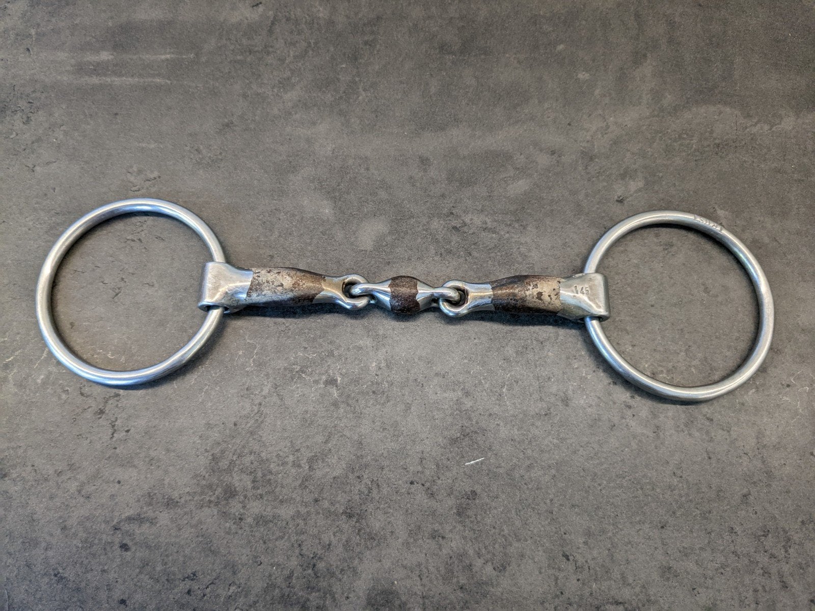 Trust dubbel gebroken sweet iron watertrens 14.5 cm, Dieren en Toebehoren, Ophalen of Verzenden, Gebruikt, Dressuur