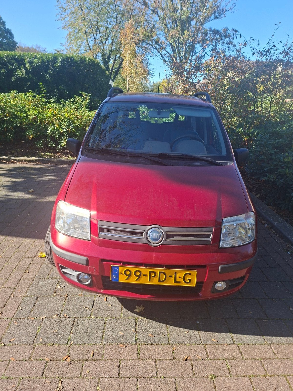 Fiat Panda 1.2 Dualogic 2004 Rood, Auto's, 840 kg, Origineel Nederlands, Particulier, 800 kg