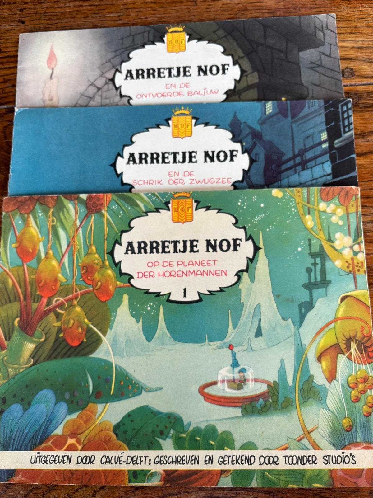 Arretje NOF 1,2 en 3 uitgebracht in 1957. Nette staat., Ophalen of Verzenden, Gelezen