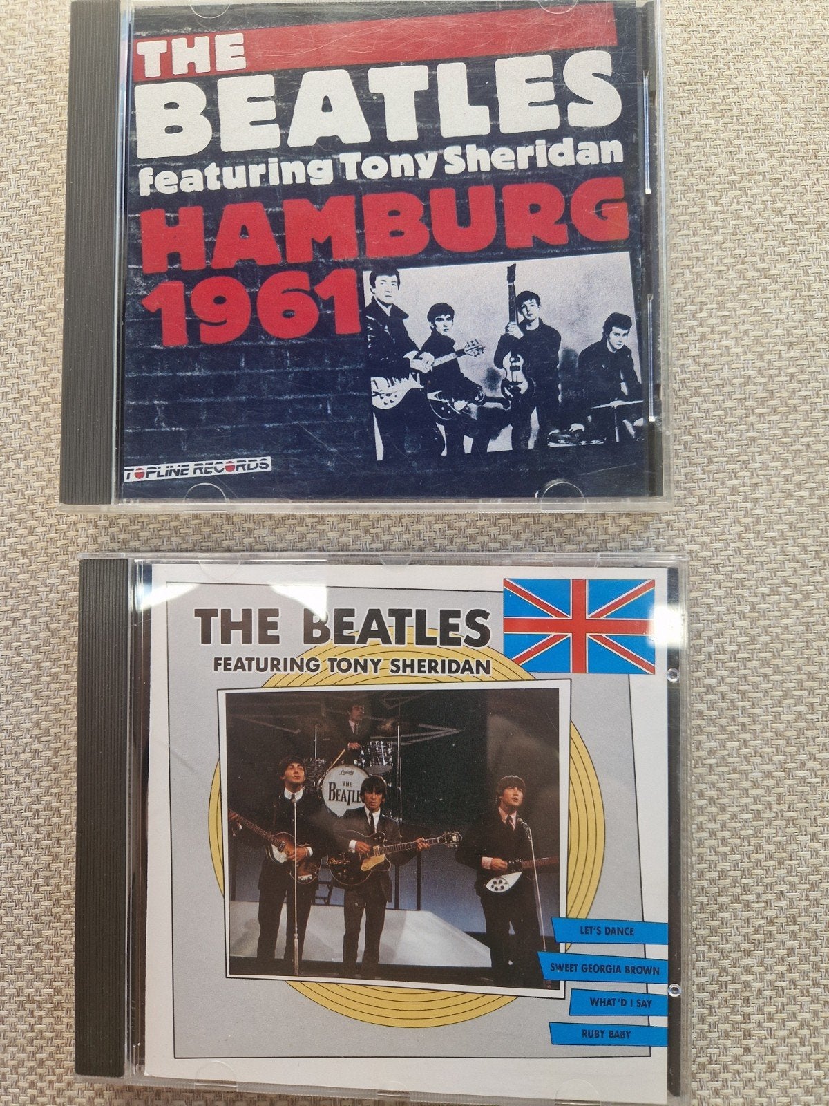 The Beatles 2 cd's featuring Tony Sheridan - Hamburg 1961, Cd's en Dvd's, Cd's | Pop, Import, Rock, Ophalen of Verzenden, Zo goed als nieuw
