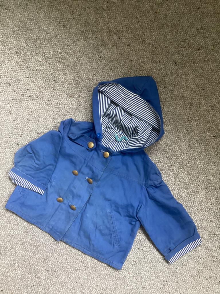 Origineel oud babyjasje blauw - jaren ’50 - nostalgisch -, Antiek en Kunst, Ophalen of Verzenden, Kinderen